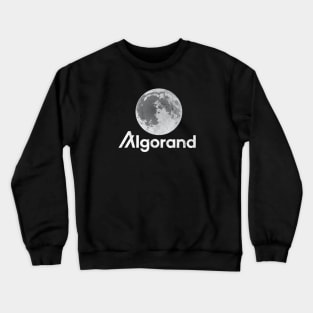 Algorand ALGO Crypto Coin Full Moon Crewneck Sweatshirt